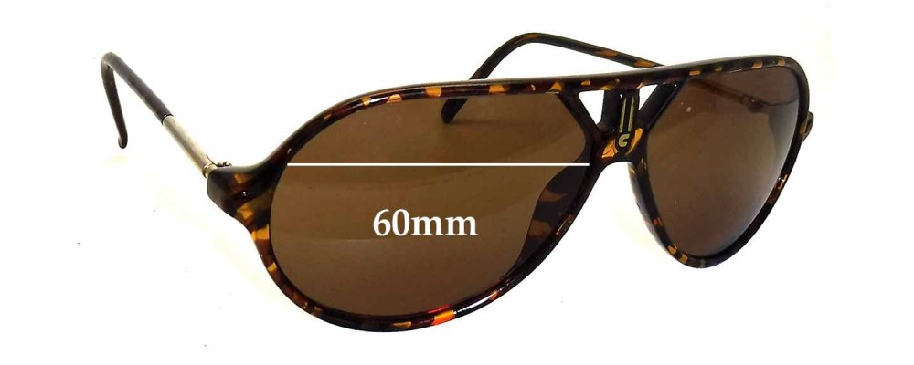 Sunglass Fix Replacement Lenses for Carrera 5499 - 60mm Wide