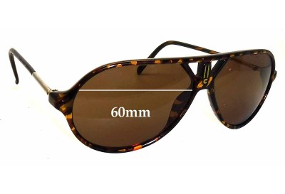 Sunglass Fix Replacement Lenses for Carrera 5499 - 60mm wide 