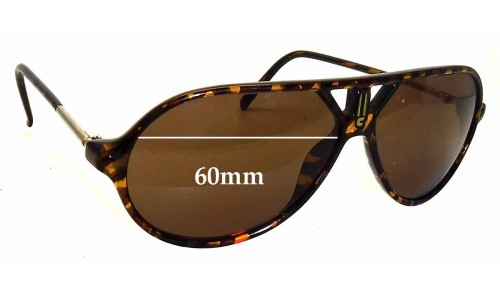 Sunglass Fix Replacement Lenses for Carrera 5499 - 60mm Wide 
