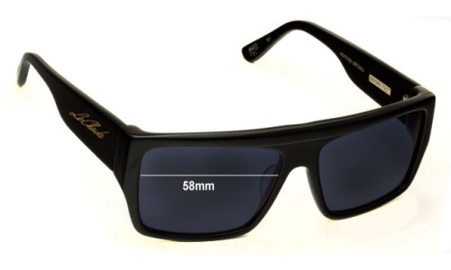 Sunglass Fix Replacement Lenses for Colab Le Cheuks OKs - 58mm Wide 