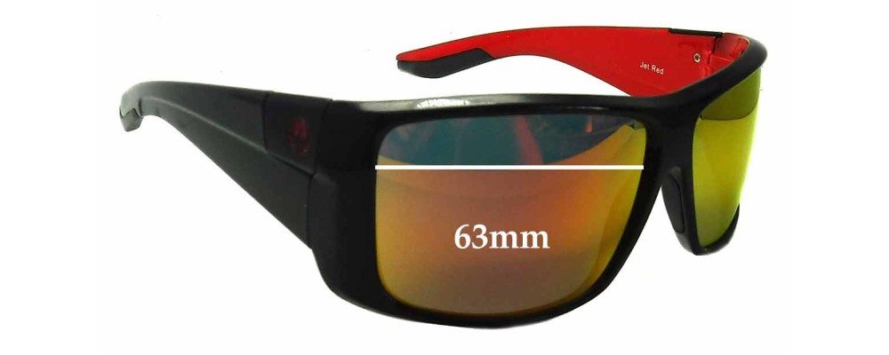 Sunglass Fix Replacement Lenses for Dragon KIT - 63mm Wide