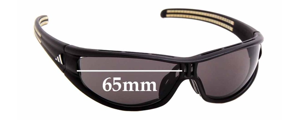 Sunglass Fix Replacement Lenses for Adidas A135 Evil Eye Explorer S - 65mm Wide