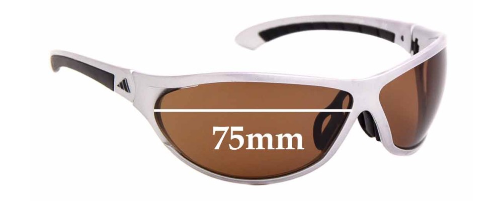 Sunglass Fix Replacement Lenses for Adidas A141 Elevation Pro - 75mm Wide