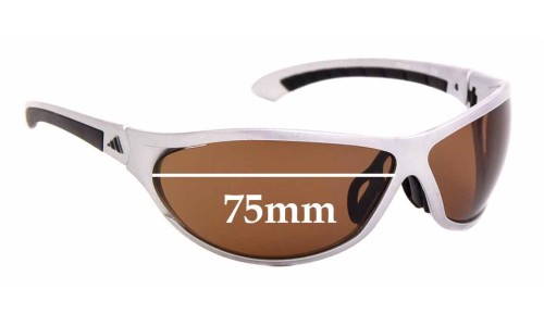 Sunglass Fix Replacement Lenses for Adidas A141 Elevation Pro - 75mm Wide 