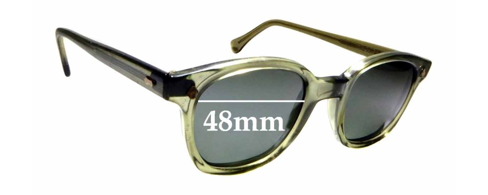 Sunglass Fix Replacement Lenses for American Optical  Flexi Fit - 48mm Wide