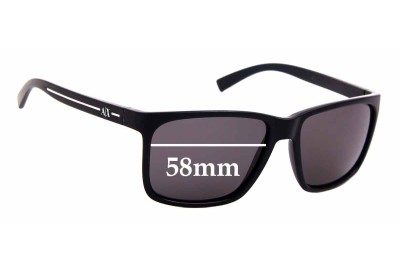Armani Exchange AX 4041S Replacement Lenses 58mm wide 