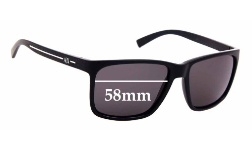 Armani Exchange AX 4041S Replacement Lenses 58mm wide 