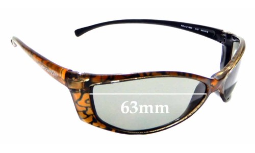 Sunglass Fix Replacement Lenses for Arnette RAJ1214AA AN1015 - 63mm wide 