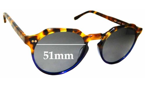 Sunglass Fix Replacement Lenses for Bailey Nelson  Bobby - 51mm Wide 