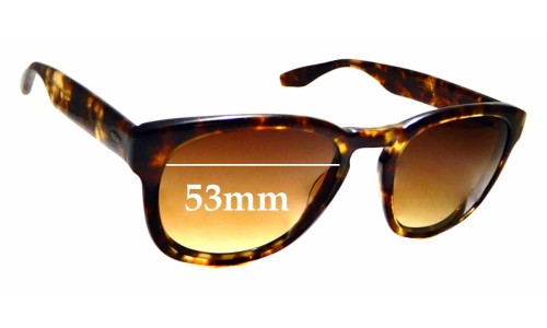 Sunglass Fix Replacement Lenses for Berton Perreira  Nelson - 53mm Wide 