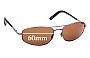Sunglass Fix Replacement Lenses for Bill Bass 29659 - 60mm Wide 