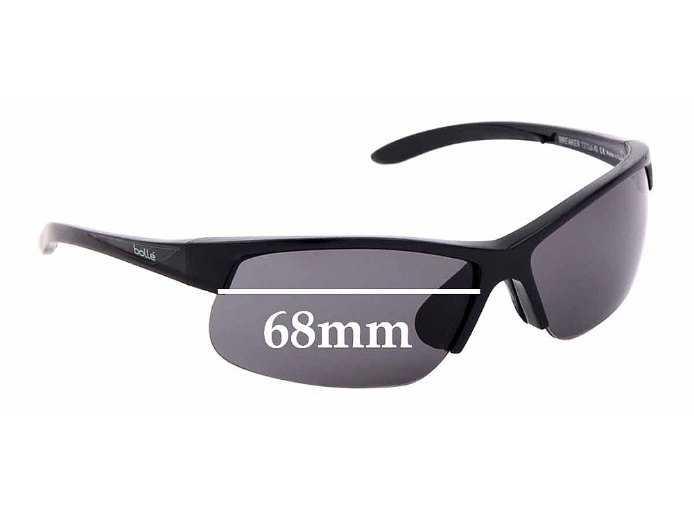 Sunglass Fix Lentes de Repuesto para Bolle Breaker - 68mm Wide Sunglass Fix Lentes de Repuesto para Bolle Breaker - 68mm Wide