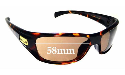 Sunglass Fix Replacement Lenses for Bolle CopperHead - 58mm Wide 