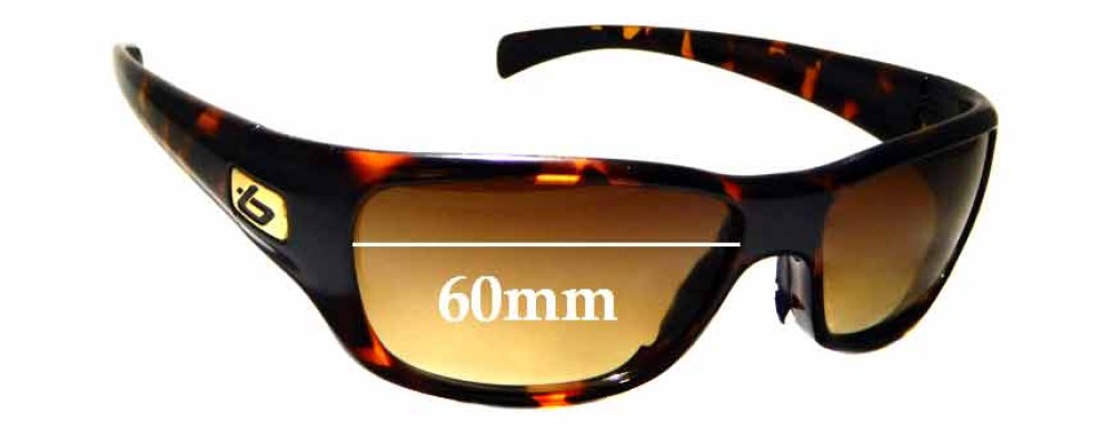 Sunglass Fix Replacement Lenses for Bolle Crown - 60mm Wide