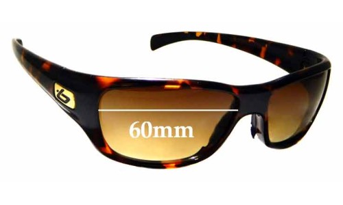 Sunglass Fix Replacement Lenses for Bolle Crown - 60mm Wide 