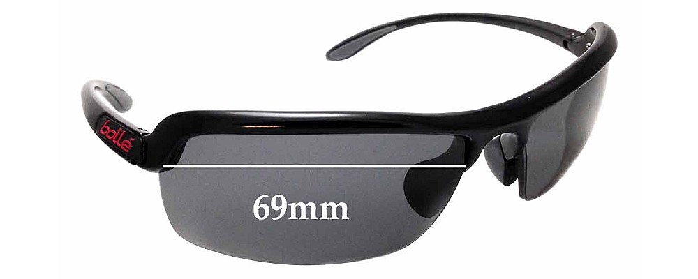 Sunglass Fix Replacement Lenses for Bolle Dash - 69mm Wide