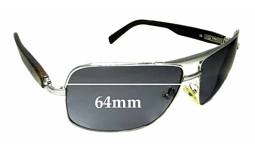 Sunglass Fix Replacement Lenses for Brioni Real Horn Cor2 - 64mm Wide 