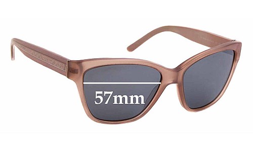 Sunglass Fix Replacement Lenses for Burberry B 4109 - 57mm Wide 