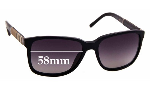 Sunglass Fix Replacement Lenses for Burberry B 4181 - 58mm Wide 