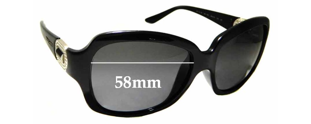 Sunglass Fix Replacement Lenses for Bvlgari 8110-B - 58mm Wide