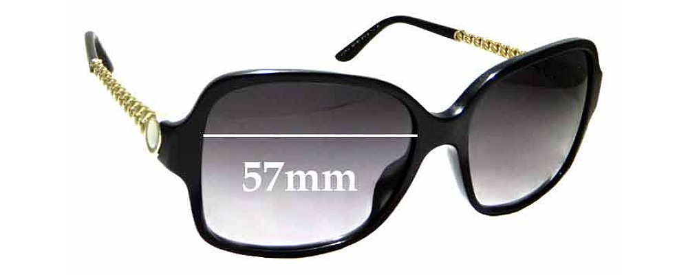 Sunglass Fix Replacement Lenses for Bvlgari 8125-H - 57mm Wide