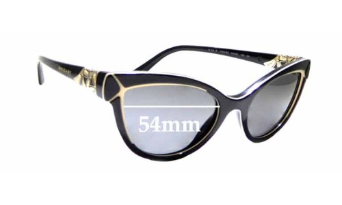 Sunglass Fix Replacement Lenses for Bvlgari 8156-B - 54mm Wide 