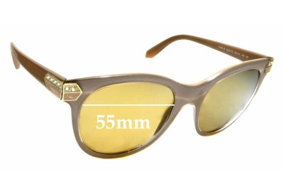 Sunglass Fix Replacement Lenses for Bvlgari 8185-B - 55mm wide 