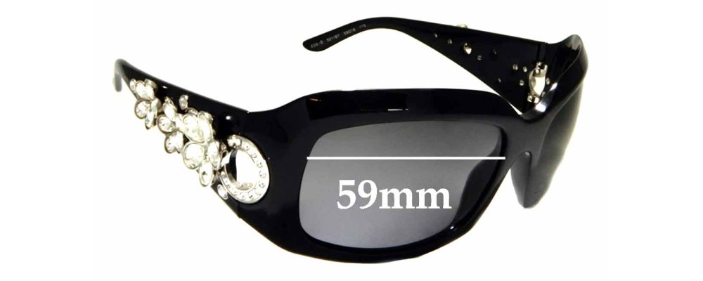 Sunglass Fix Replacement Lenses for Bvlgari 856-B - 59mm Wide
