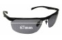 Sunglass Fix Lentilles de Remplacement pour Callaway Golf Eyewear J499 - 67mm Wide 