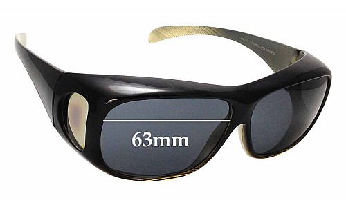 Sunglass Fix Replacement Lenses for Cancer Council Jervis - 63mm Wide 