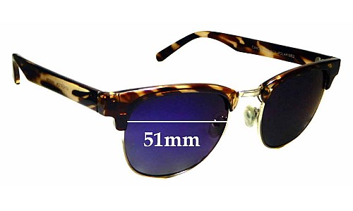 Sunglass Fix Replacement Lenses for Cancer Council Atherton - 51mm Wide 