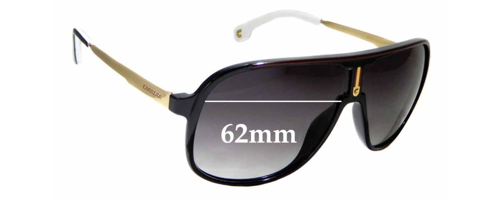 Sunglass Fix Replacement Lenses for Carrera 1007/S - 62mm Wide