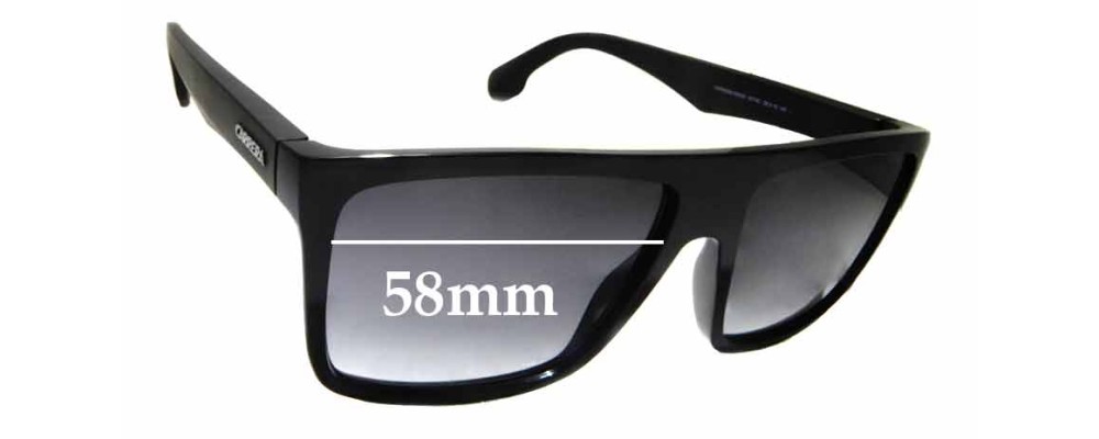 Sunglass Fix Replacement Lenses for Carrera 5039/S - 58mm Wide