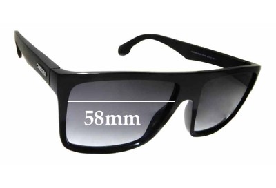 Carrera 5039/S Replacement Lenses 58mm wide 