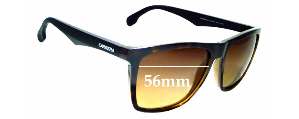 Sunglass Fix Replacement Lenses for Carrera 5041/S - 56mm Wide