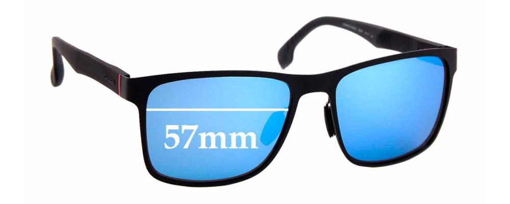Sunglass Fix Replacement Lenses for Carrera 8026/S - 57mm Wide
