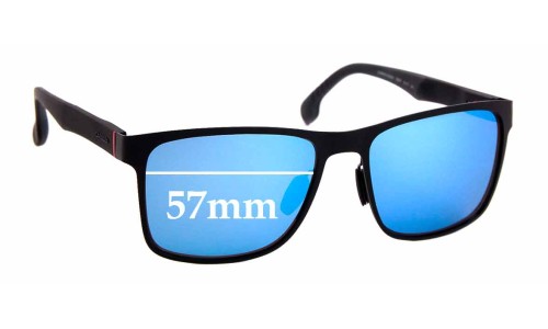 Sunglass Fix Replacement Lenses for Carrera 8026/S - 57mm Wide 