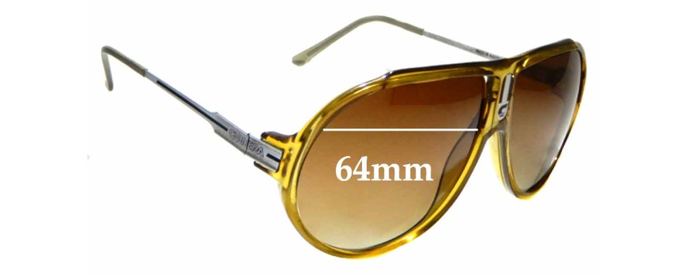 Sunglass Fix Replacement Lenses for Carrera 5565 - 64mm Wide