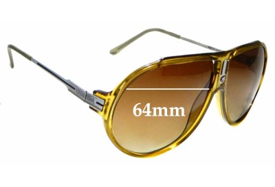 Sunglass Fix Replacement Lenses for Carrera Mod 5565 - 64mm wide 