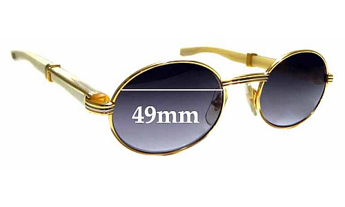Sunglass Fix Replacement Lenses for Cartier Giverny - 49mm Wide 