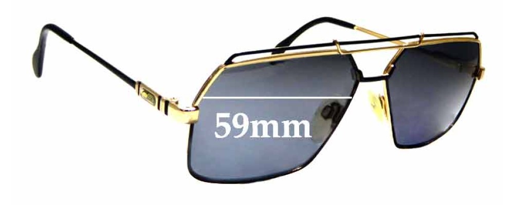 Sunglass Fix Replacement Lenses for Cazal Mod 734 - 59mm Wide