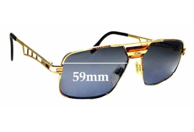 Cazal MOD 746 Verres de Remplacement 59mm wide 
