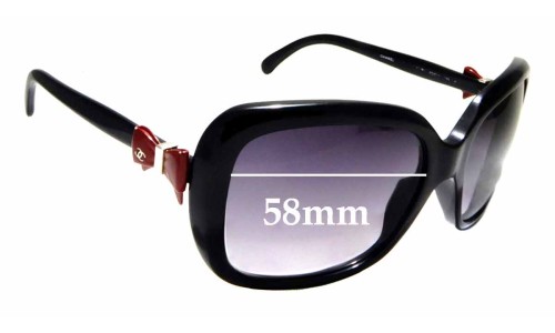 Sunglass Fix Replacement Lenses for Chanel 5171 - 58mm Wide 