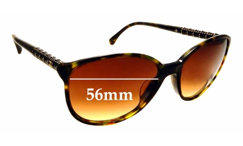 Sunglass Fix Replacement Lenses for Chanel 5207 - 56mm Wide 