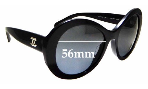 Sunglass Fix Lentes de Repuesto para Chanel 5372 - 56mm Wide 