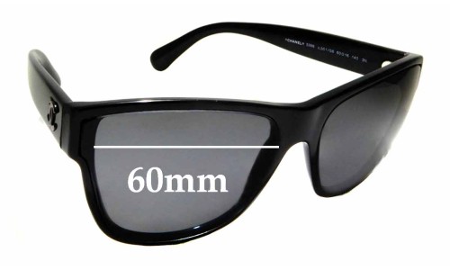 Sunglass Fix Replacement Lenses for Chanel 5386 - 60mm Wide 