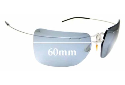 Chanel Rimless Vintage Folding Unknown Model Replacement Lenses 60mm wide 