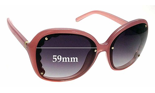Sunglass Fix Replacement Lenses for Chloe CE 653S - 59mm Wide 