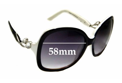 Christian Dior D9830A Replacement Lenses 58mm wide 