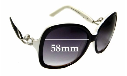 Sunglass Fix Replacement Lenses for Christian Dior D9830A - 58mm Wide 